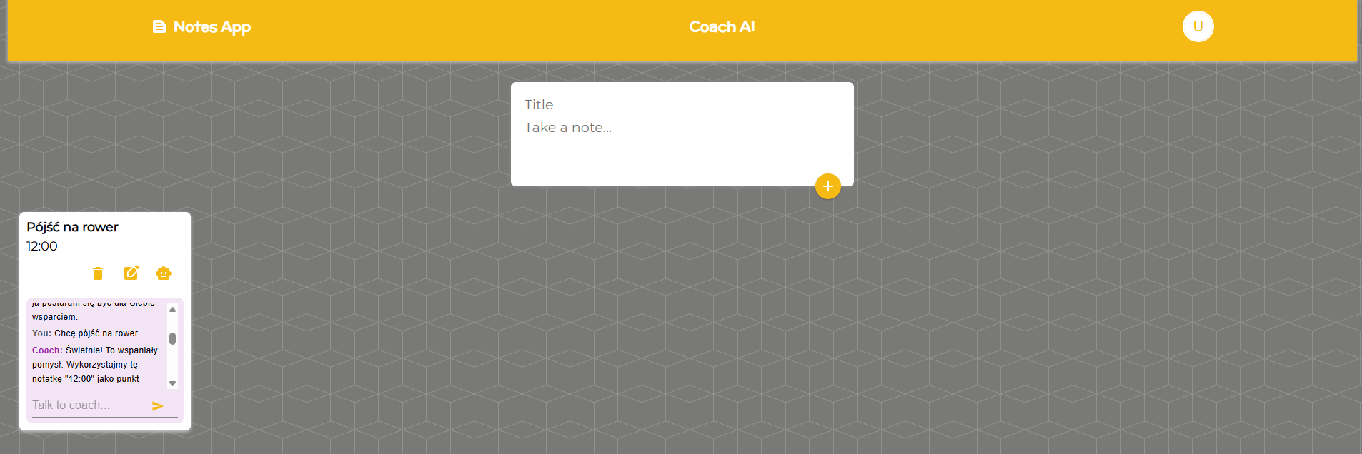Notes App & CoachAI